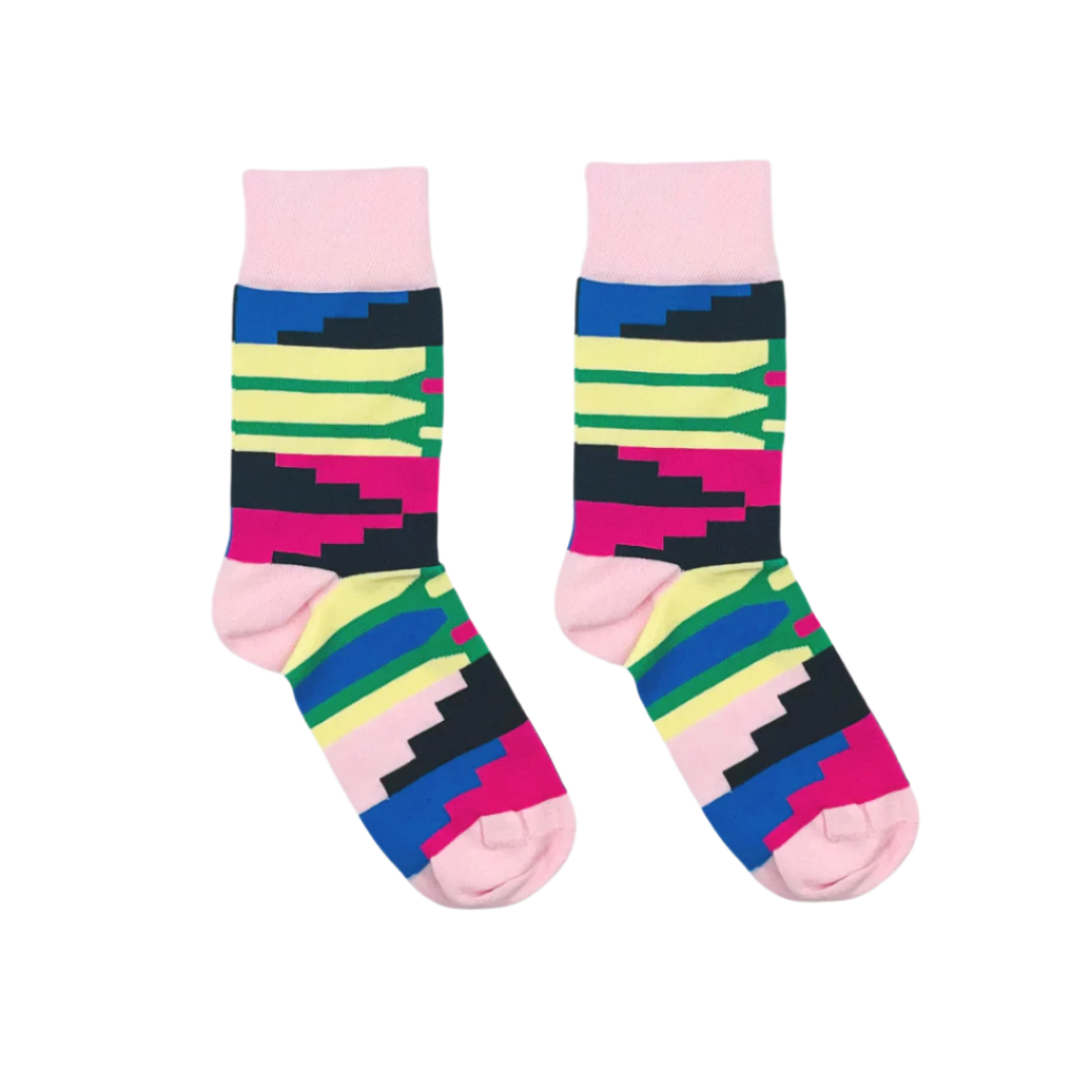 Kente Afropop socks inspired by African design