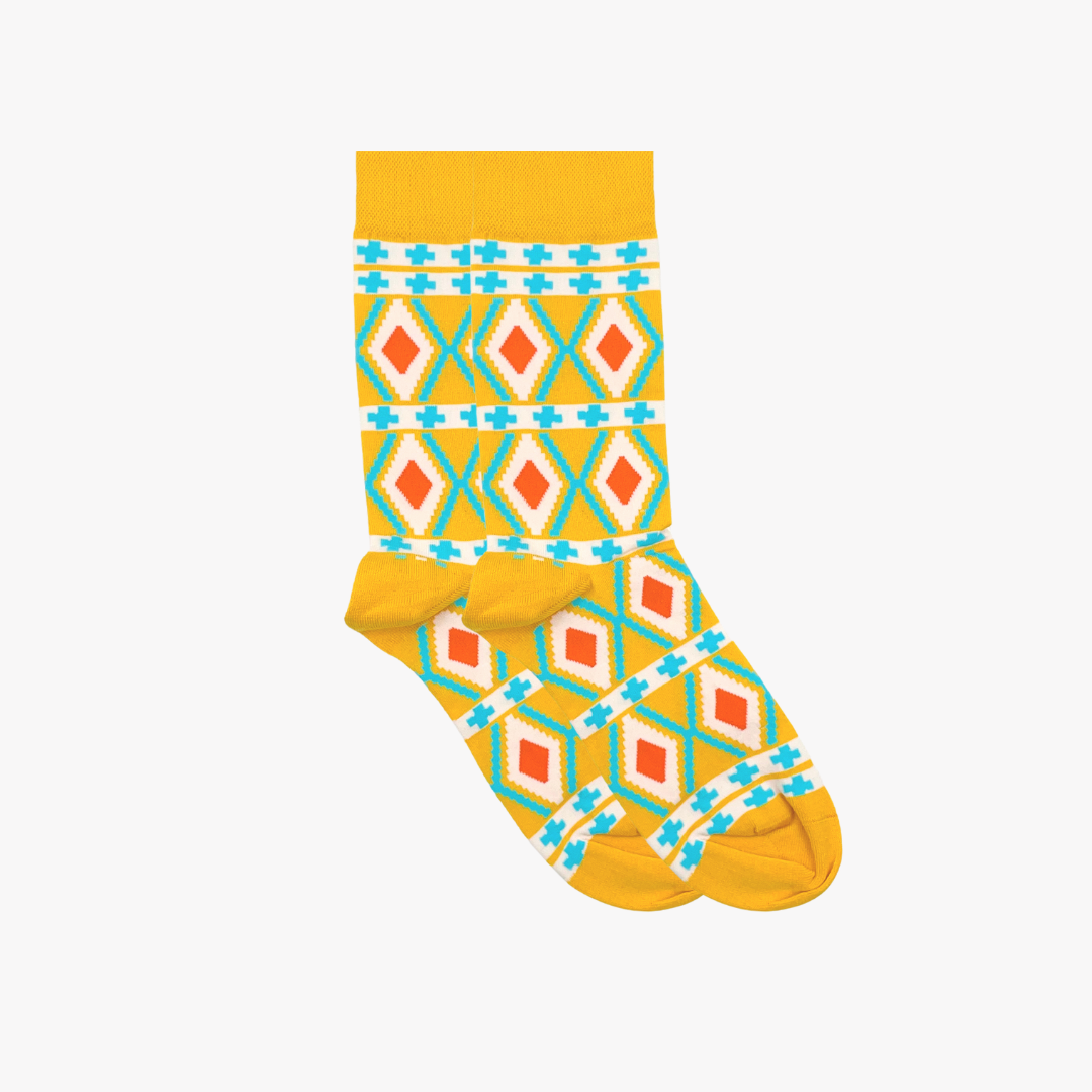 Nomad patterned socks by Afropop Socks
