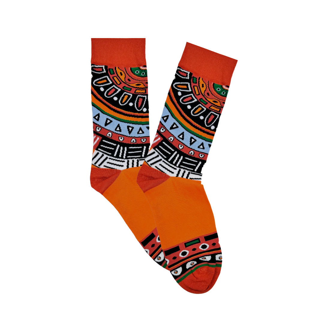 African-inspired socks
