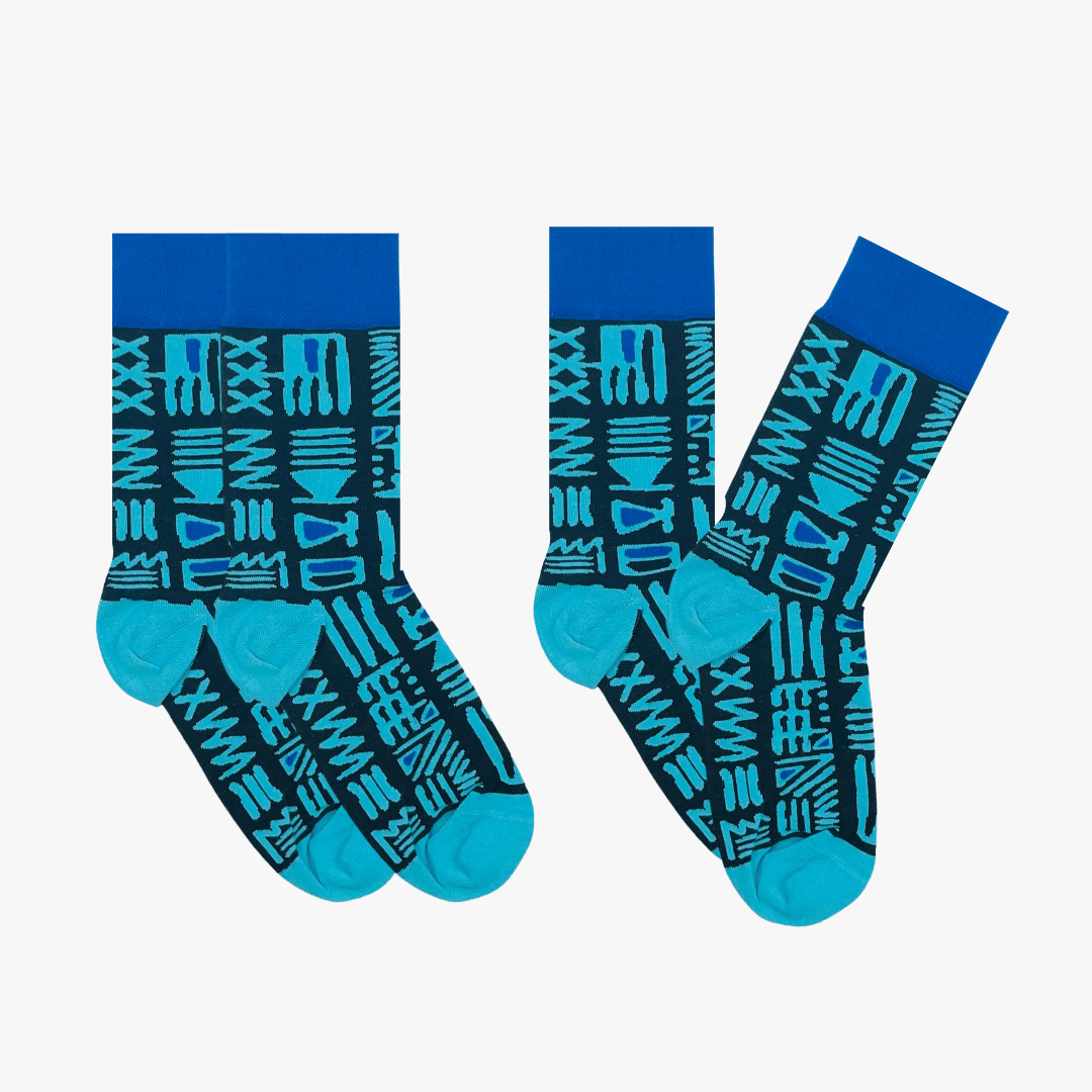 His 'n' Hers Tribal Blue