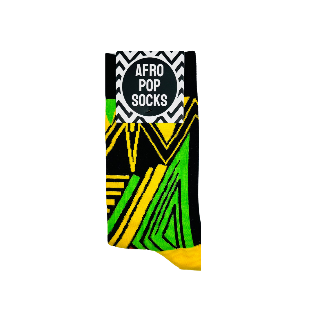 bold patterned socks