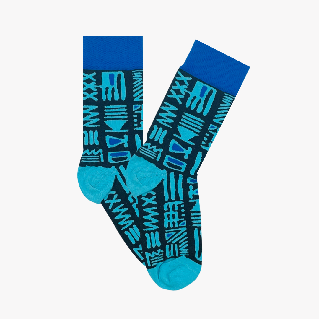 fun patterned mens socks Tribal socks by Afropop socks