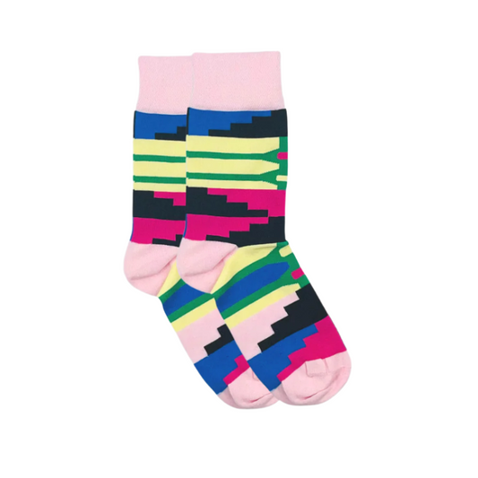 Kente Afropop socks inspired by African design