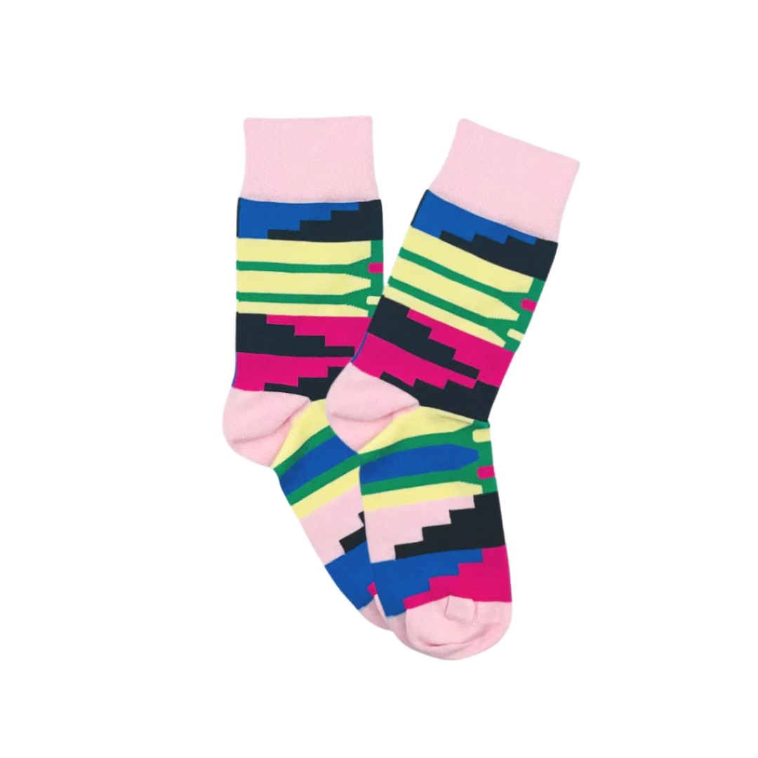 Kente Afropop socks inspired by African design