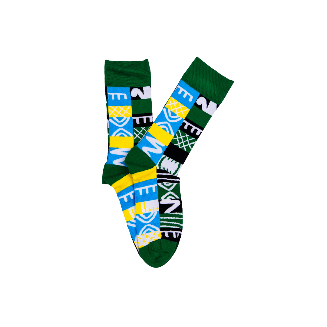 Adinkra Green Socks