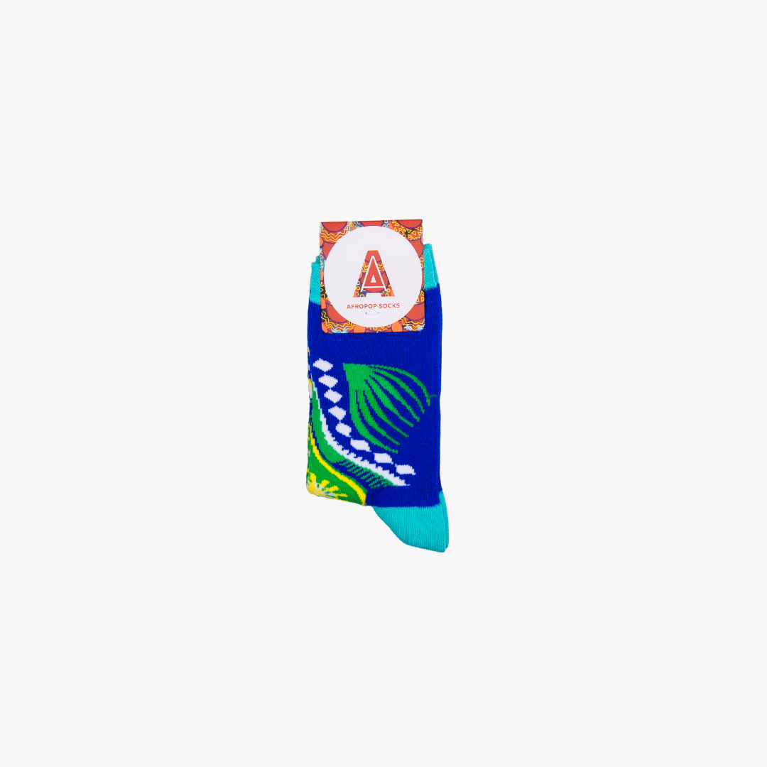 KIDS Dashiki Socks (Blue)