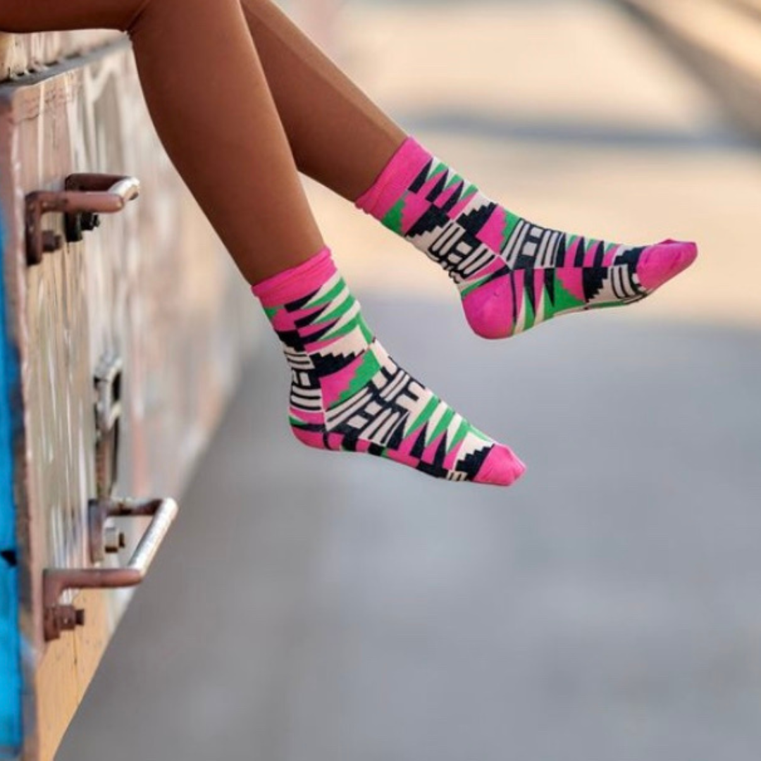Women's African print socks