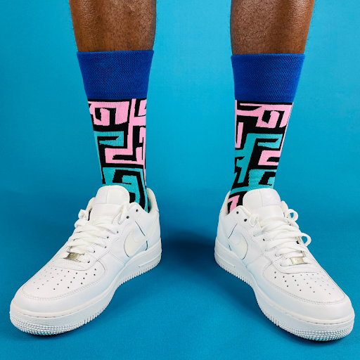 Men's African print socks