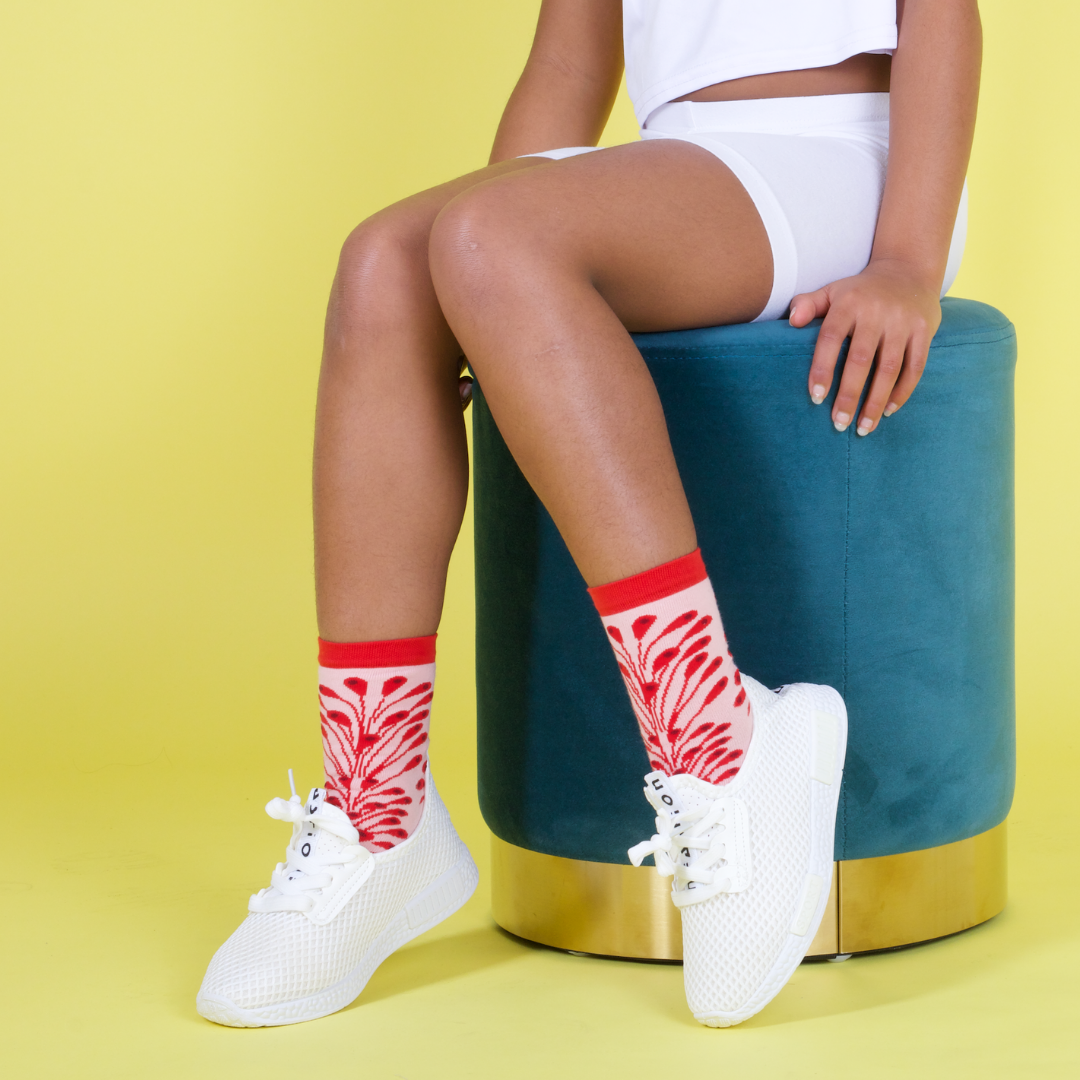 KIDS Peacock Pink Socks