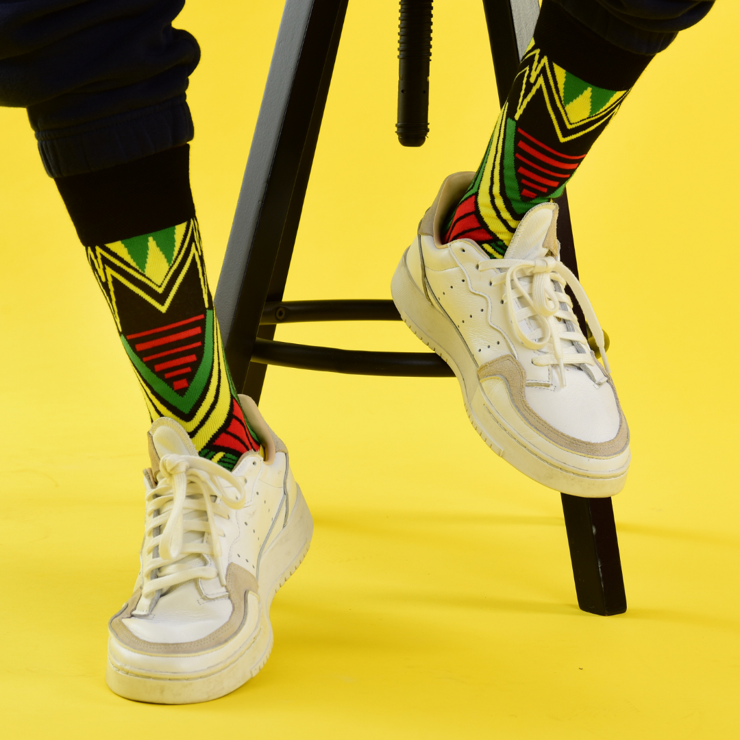 Men's African print socks