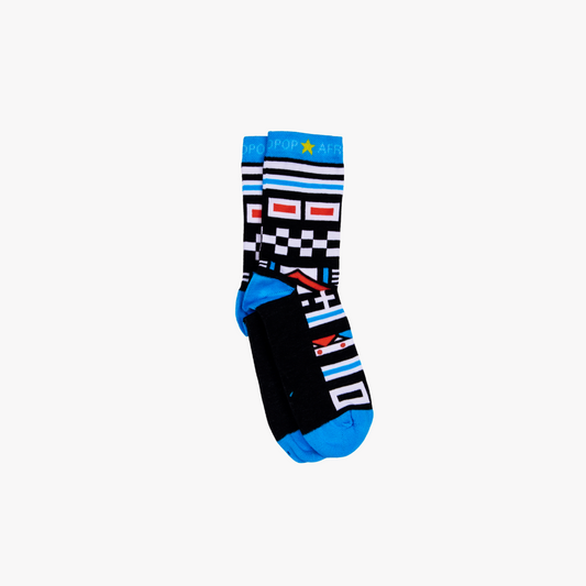 KIDS Ndebele Blue Socks