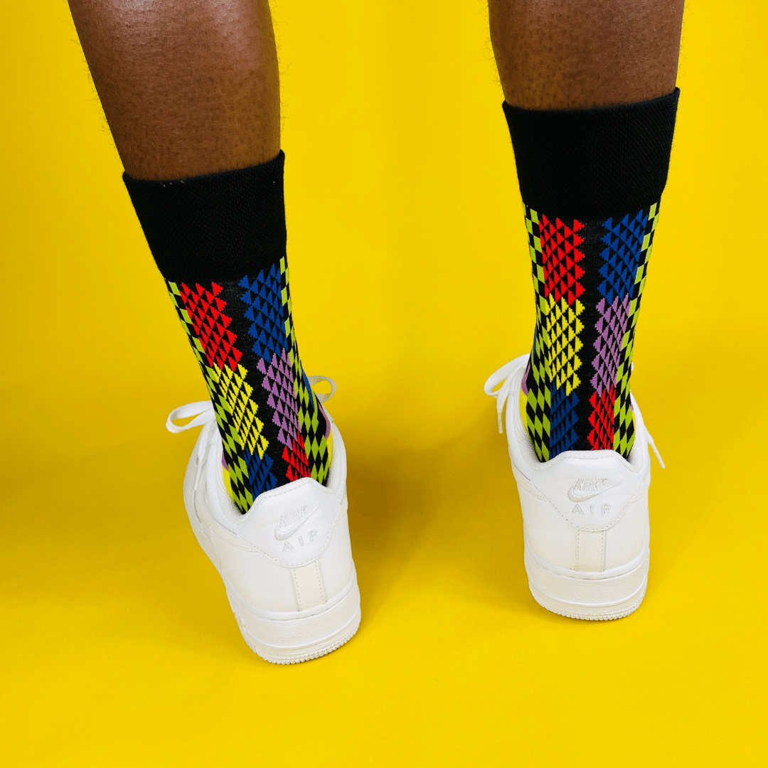 Unisex African print socks