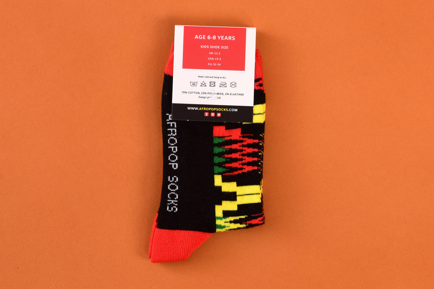 KIDS Zion Red Socks