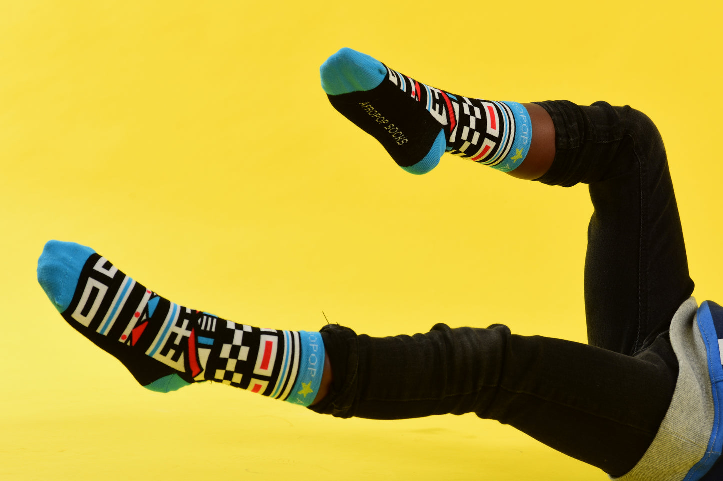 KIDS Ndebele Blue Socks