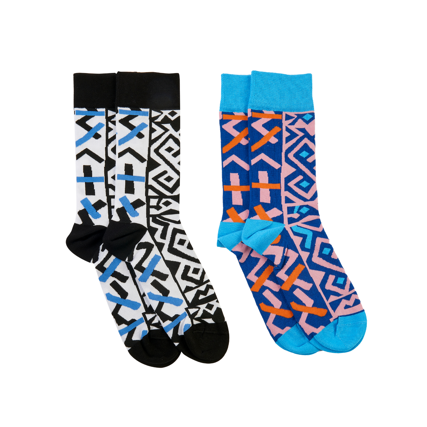 His 'n' Hers Black & Pink Kasai Socks