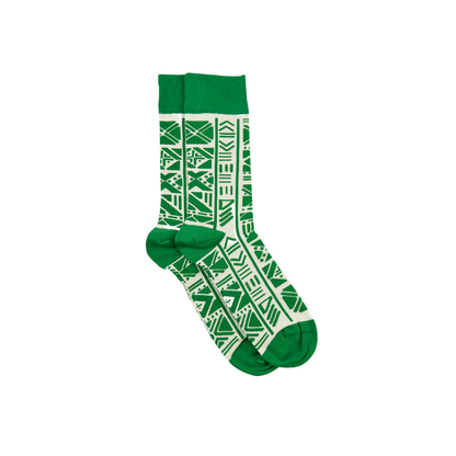 Bogolan Green Socks