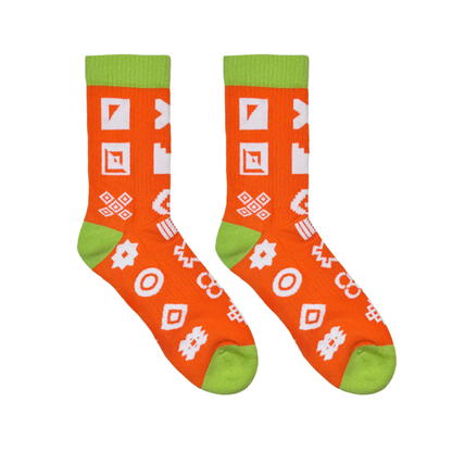 Orange Icon Sports Socks