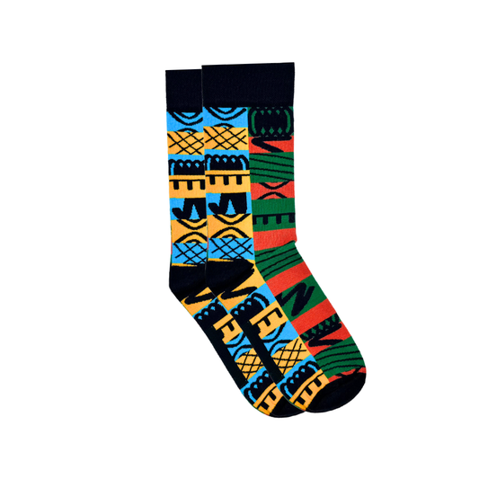 Adinkra Black Socks