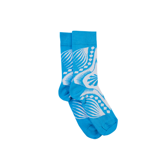 Dashiki Blue Socks