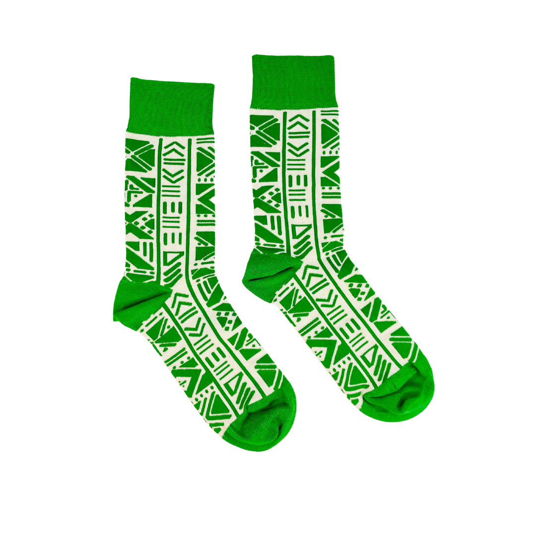 Bogolan Green Socks