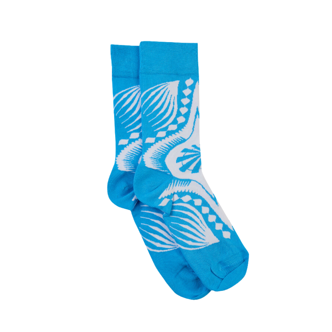 Dashiki Blue Socks