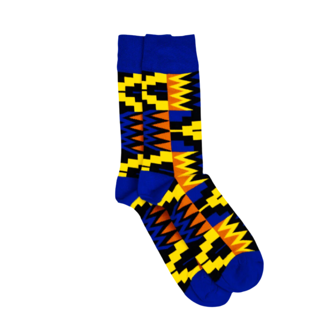 Zion Socks Blue