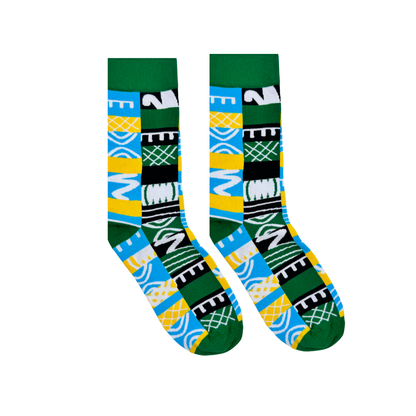 Adinkra Green Socks