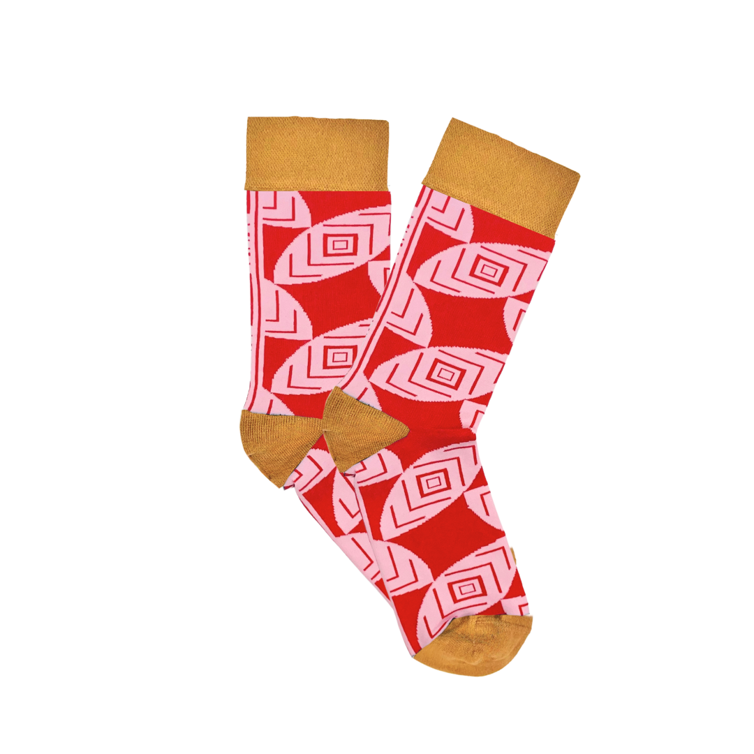 Maasai Pink Socks