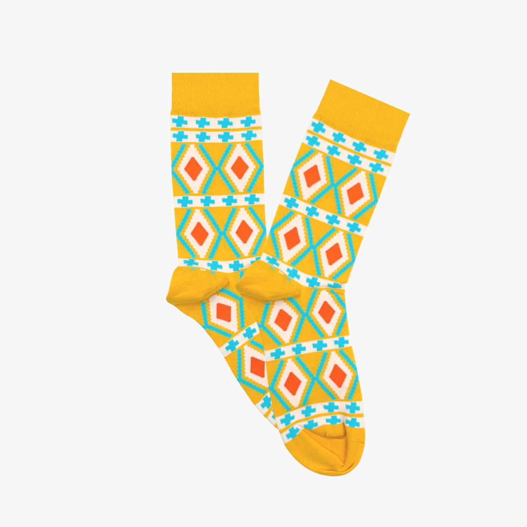 Nomad patterned socks by Afropop Socks, African inspired