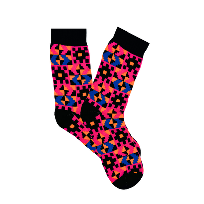 Kente Winter Socks Black