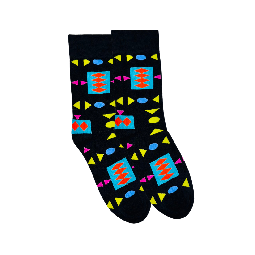 Retro Black Socks