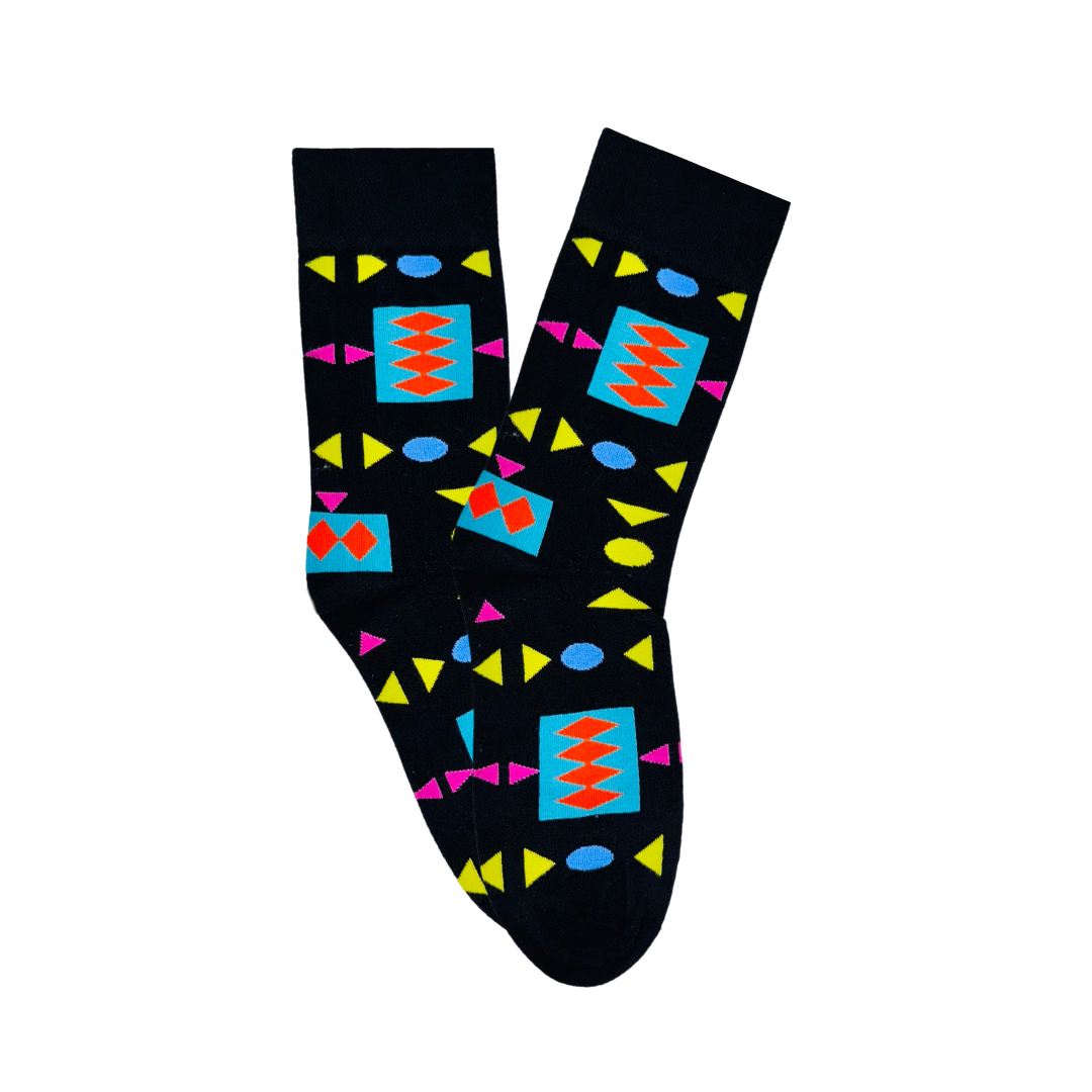 Retro Black Socks