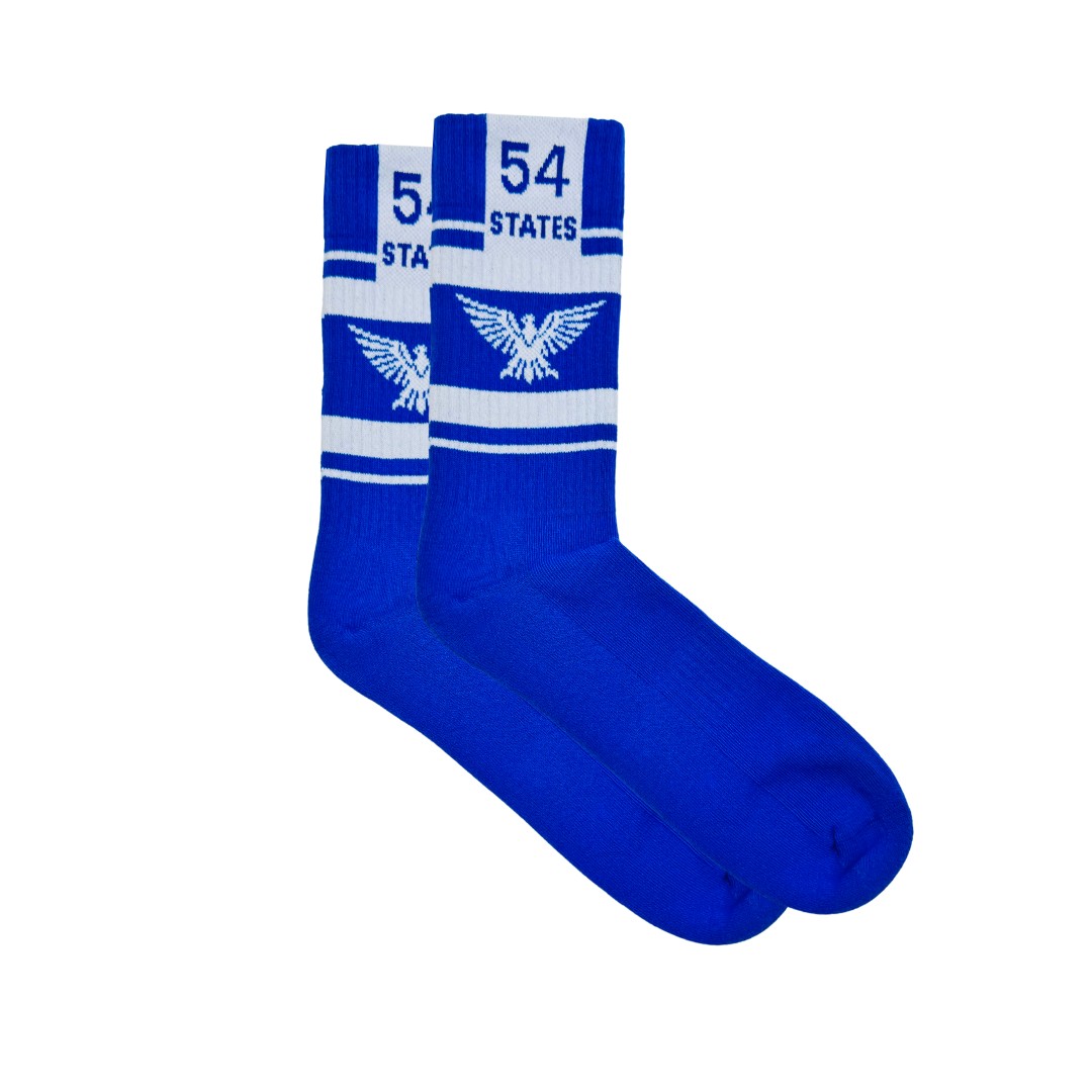 54 States Blue Eagle Socks