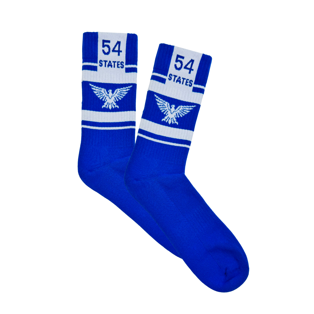 54 States Blue Eagle Socks