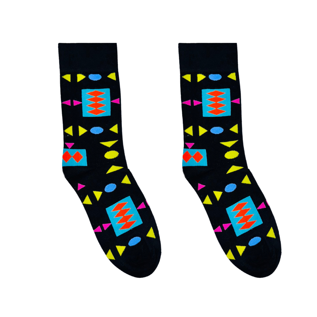 Retro Black Socks