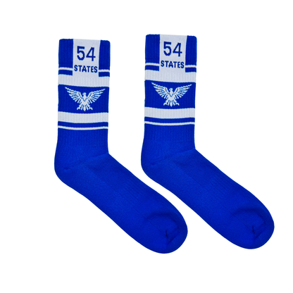 54 States Blue Eagle Socks