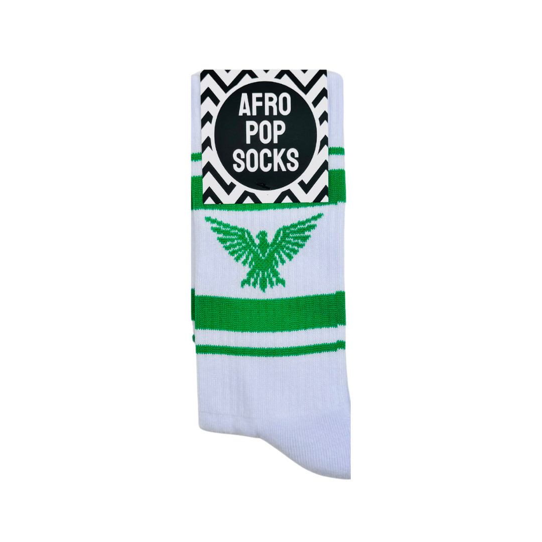 54 States Green Eagle Socks