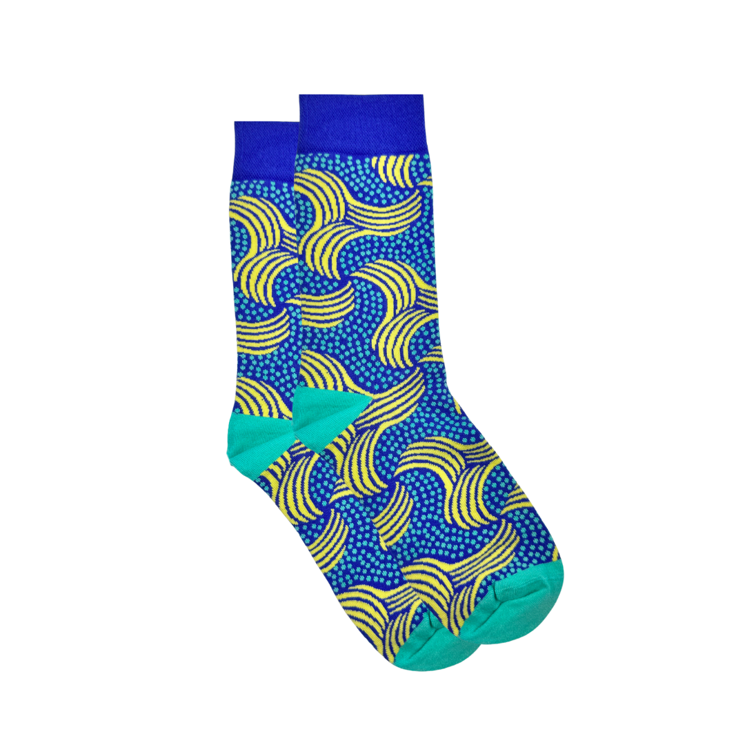 Plantain Blue Socks