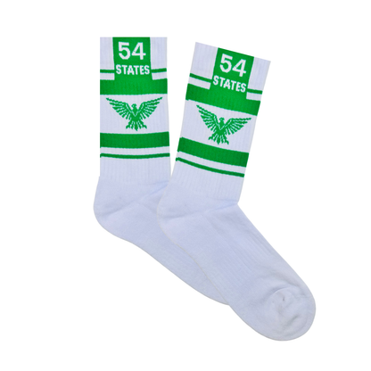 54 States Green Eagle Socks