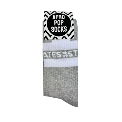 54 States Grey Sports Socks