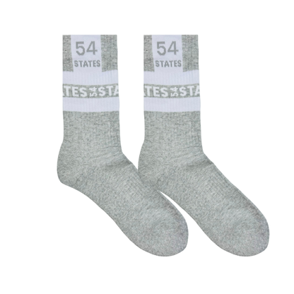 54 States Grey Sports Socks