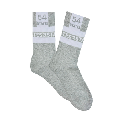 54 States Grey Sports Socks