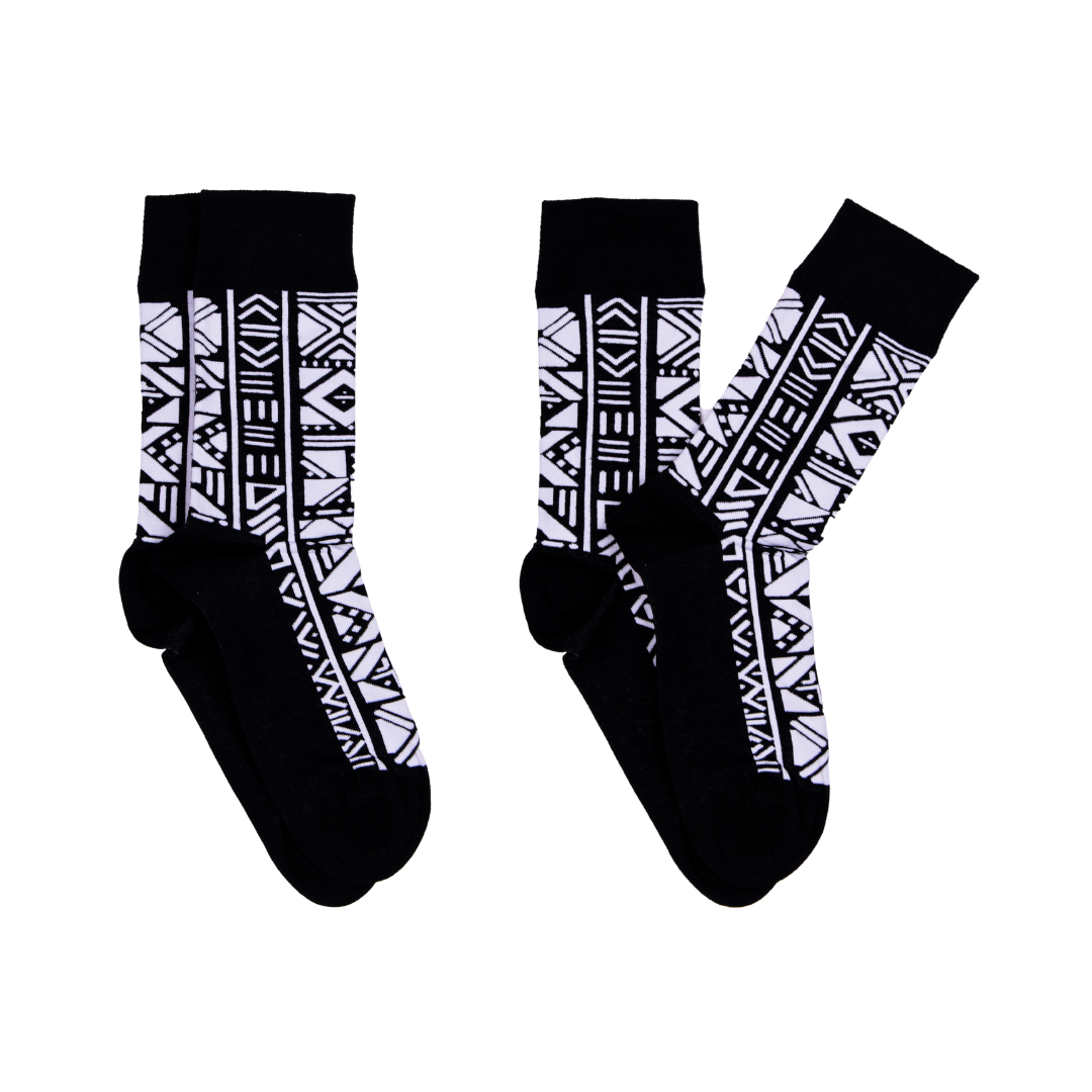 Bogolan Black Socks