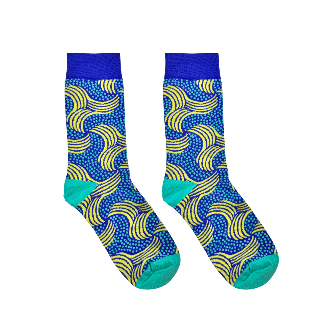 Plantain Blue Socks