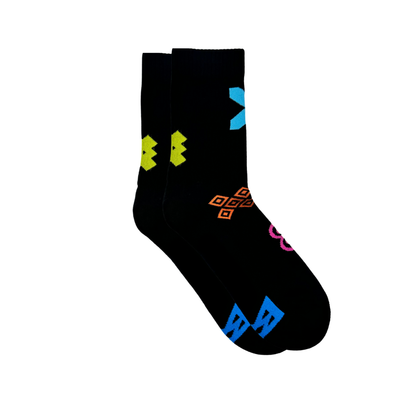 Adinkra Sports Socks Black