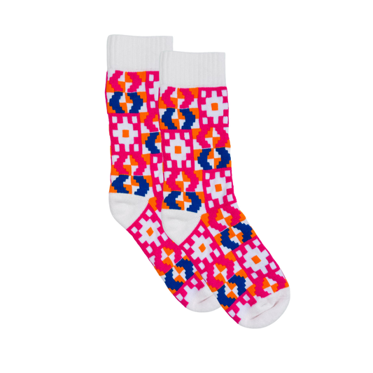 🎁 Kente Winter Socks White (100% off)