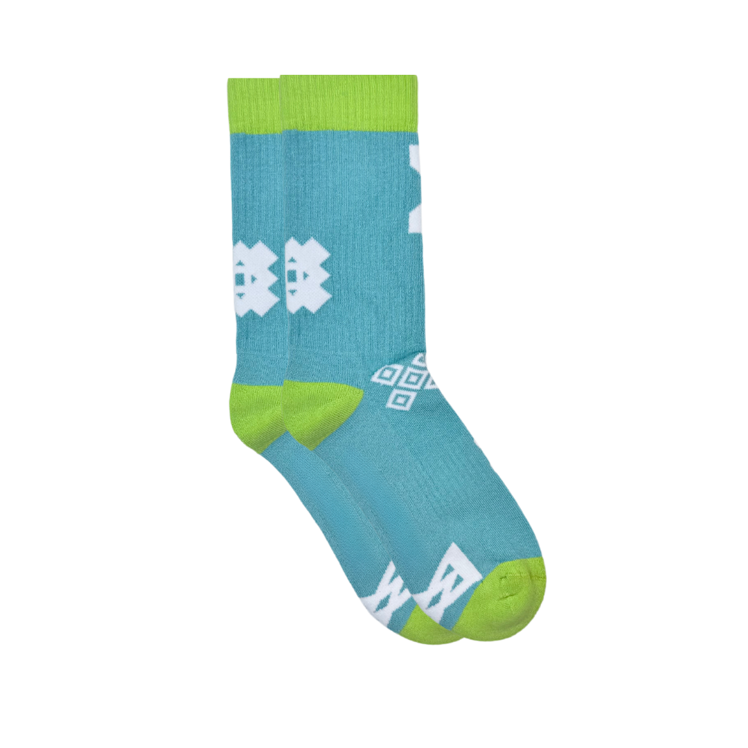 Aqua Icon Sports Socks