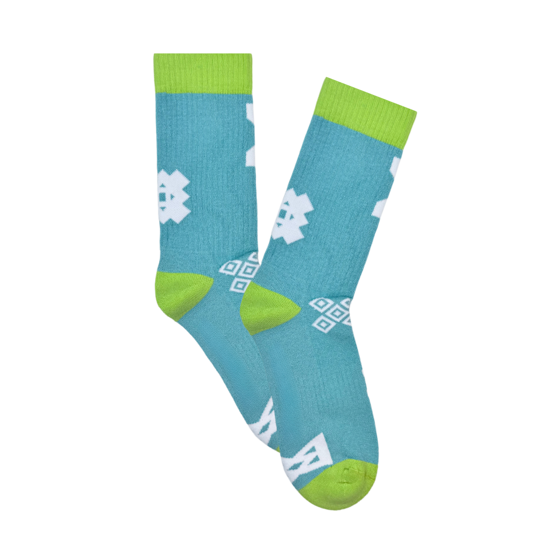 Aqua Icon Sports Socks