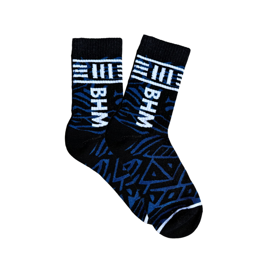 BHM Black Sports Socks