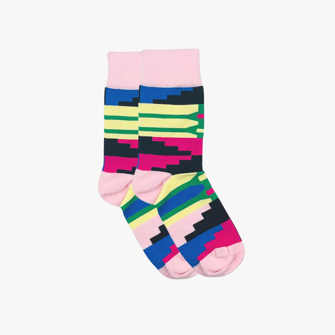 Kente Afropop socks inspired by African design
